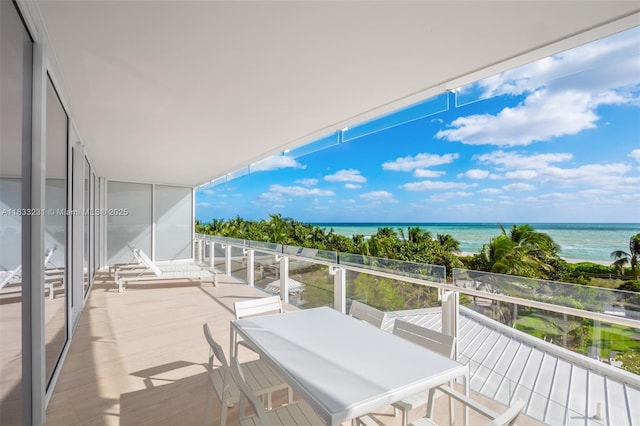 9001 Collins Ave Unit S-305, Surfside, FL 33154 - balcony featuring a water view