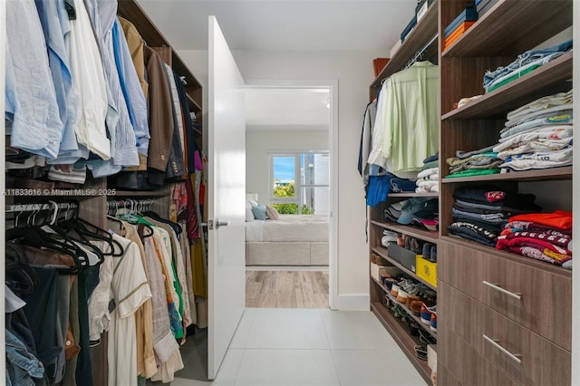 455 NE 39th St Unit 105, Miami, FL 33137 - spacious closet featuring tile patterned floors