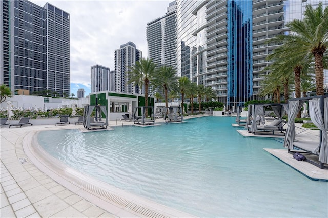 851 NE 1st Ave Unit 1410, Miami, FL 33132 - community pool featuring a city view