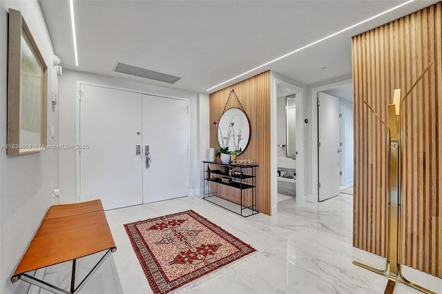 2 Grove Isle Dr Unit B410, Miami, FL 33133 - entrance foyer with marble finish flooring