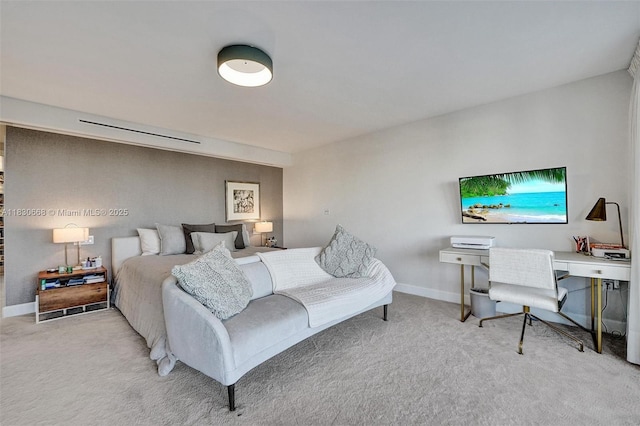 2 Grove Isle Dr Unit B410, Miami, FL 33133 - carpeted bedroom featuring baseboards and a desk