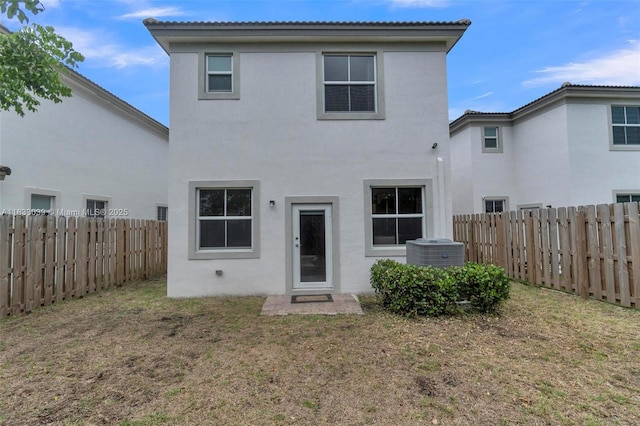2409 NW 131st Cir, Miami, FL 33167 - rear view of property featuring a fenced backyard and stucco siding