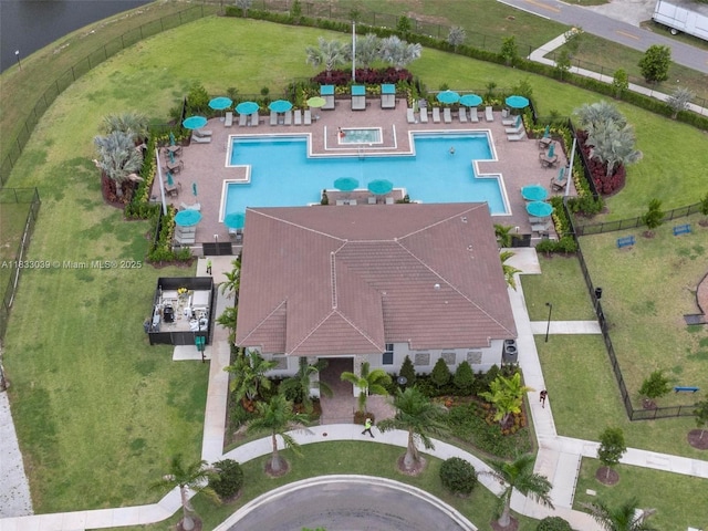 2409 NW 131st Cir, Miami, FL 33167 - aerial view of property's location with a pool