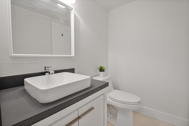 3675 N Country Club Dr Unit 1705, Aventura, FL 33180 - half bathroom with tile patterned flooring and vanity