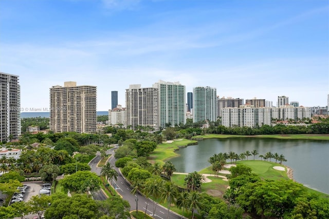 3675 N Country Club Dr Unit 1705, Aventura, FL 33180 - aerial view of a nearby body of water and city skyline