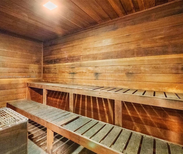 3675 N Country Club Dr Unit 1705, Aventura, FL 33180 - relaxing sauna with wooden walls and wood ceiling