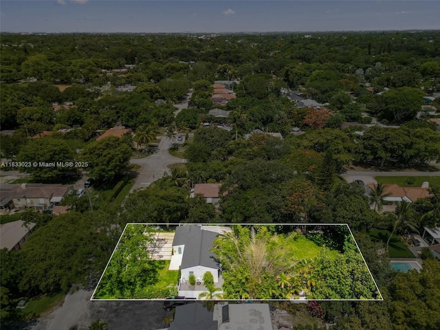 1003 NE 115th St, Biscayne Park, FL 33161 - aerial view of property's location featuring property parcel outlined