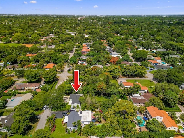 1003 NE 115th St, Biscayne Park, FL 33161 - aerial overview of property's location with nearby suburban area