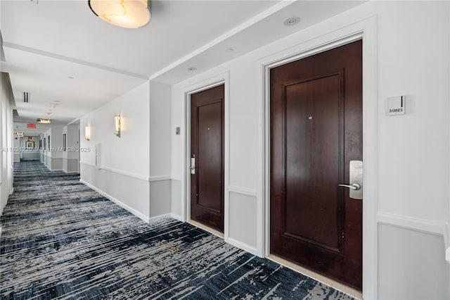 4391 Collins Ave Unit 623, Miami Beach, FL 33140 - corridor featuring carpet and baseboards