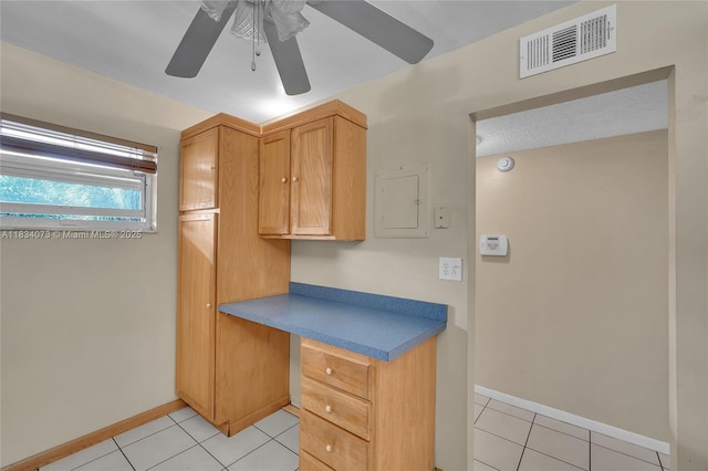 1100 NW 87th Ave Unit 306, Coral Springs, FL 33071 - unfurnished office with light tile patterned floors, ceiling fan, and electric panel