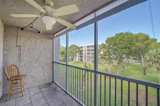 1100 NW 87th Ave Unit 306, Coral Springs, FL 33071 - balcony with ceiling fan