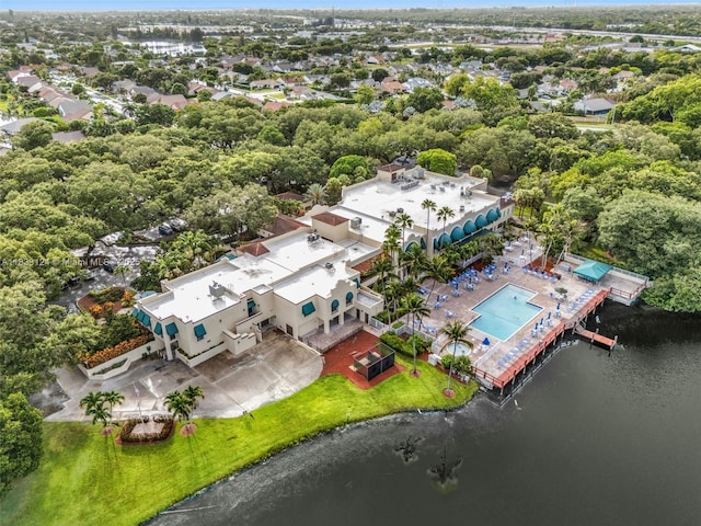 9460 Live Oak Pl Unit 407, Davie, FL 33324 - drone / aerial view of a large body of water and a pool