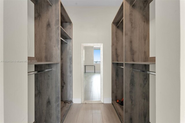 325 S Biscayne Blvd Unit 2816, Miami, FL 33131 - walk in closet featuring wood finished floors