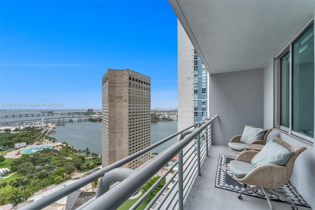 325 S Biscayne Blvd Unit 2816, Miami, FL 33131 - balcony with a water view