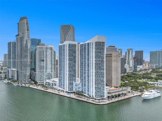325 S Biscayne Blvd Unit 2816, Miami, FL 33131 - view of city skyline featuring a large body of water