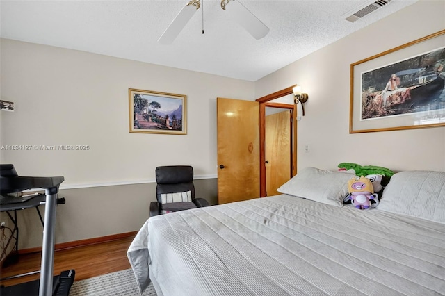 14355 SW 158th St, Miami, FL 33177 - bedroom with wood finished floors and a ceiling fan