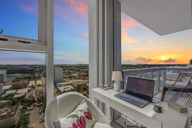 6899 Collins Ave Unit 2004, Miami Beach, FL 33141 - balcony featuring a city view