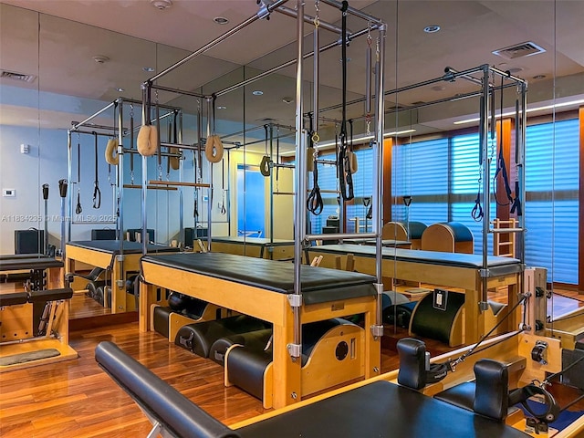 6899 Collins Ave Unit 2004, Miami Beach, FL 33141 - gym with wood finished floors