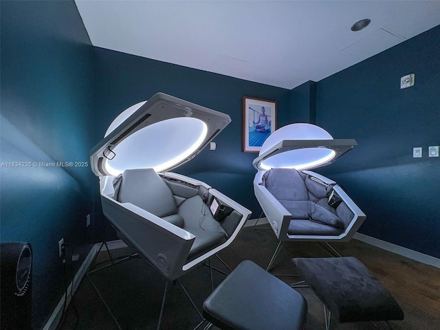 6899 Collins Ave Unit 2004, Miami Beach, FL 33141 - miscellaneous room with vaulted ceiling and baseboards