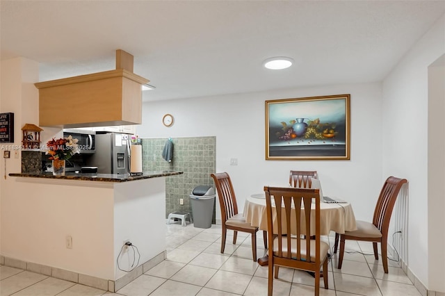 9723 Hammocks Blvd Unit 102, Miami, FL 33196 - dining room with light tile patterned floors and baseboards