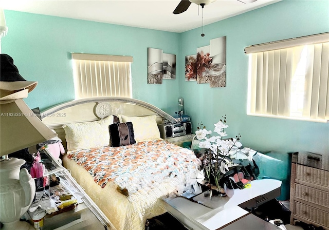 701 NW 176th Ter, Miami Gardens, FL 33169 - bedroom featuring ceiling fan