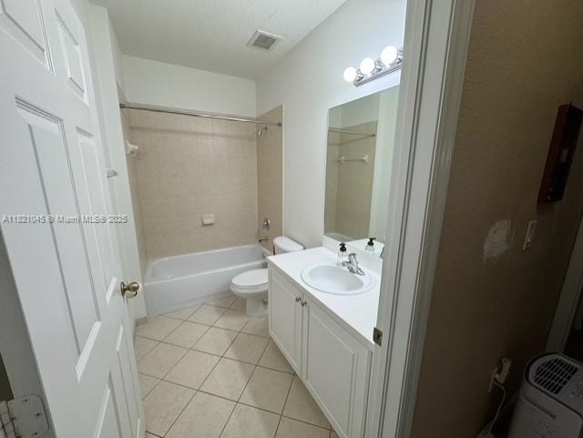 9267 SW 227th St Unit 5-8, Cutler Bay, FL 33190 - bathroom featuring vanity, tile patterned floors, and shower / bathtub combination