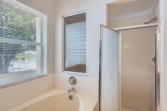 12700 SW 18th St, Miramar, FL 33027 - full bath with a stall shower and a garden tub