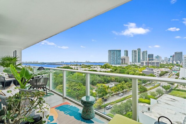 4250 Biscayne Blvd Unit 1218, Miami, FL 33137 - balcony featuring a view of skyline
