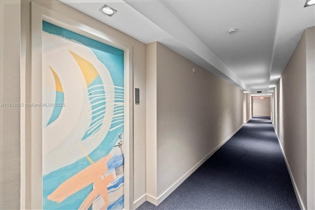 4250 Biscayne Blvd Unit 1218, Miami, FL 33137 - hallway with baseboards and carpet flooring