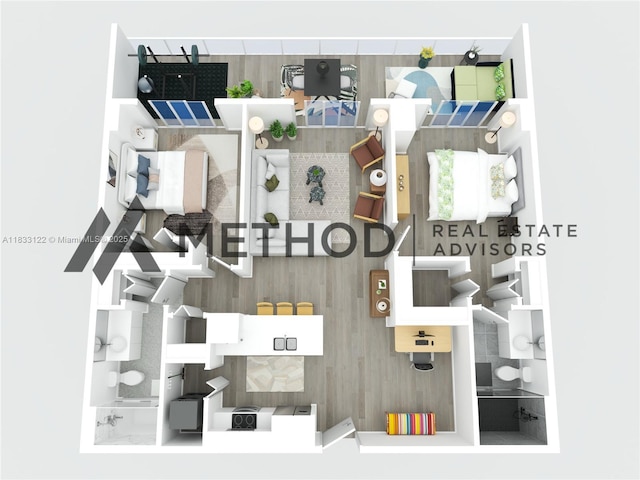4250 Biscayne Blvd Unit 1218, Miami, FL 33137 - view of floor plan / room layout
