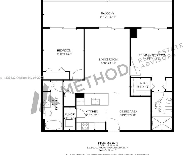 4250 Biscayne Blvd Unit 1218, Miami, FL 33137 - view of home floor plan