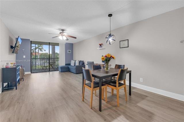 6193 Rock Island Rd Unit 216, Tamarac, FL 33319 - dining room with light wood finished floors and a ceiling fan