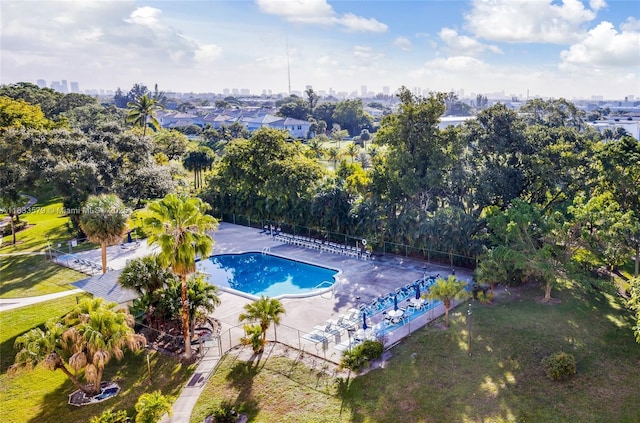 4330 Hillcrest Dr Unit 104, Hollywood, FL 33021 - community pool featuring a city view and view of scattered trees