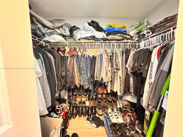 2641 N Flamingo Rd Unit 1203N, Sunrise, FL 33323 - walk in closet featuring wood finished floors