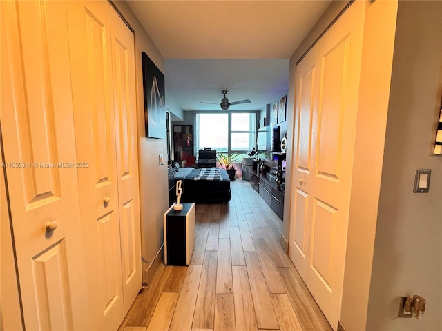 2641 N Flamingo Rd Unit 1203N, Sunrise, FL 33323 - hallway featuring light wood-style flooring