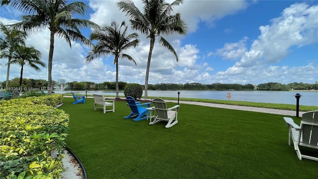 2641 N Flamingo Rd Unit 1203N, Sunrise, FL 33323 - view of green lawn with a water view
