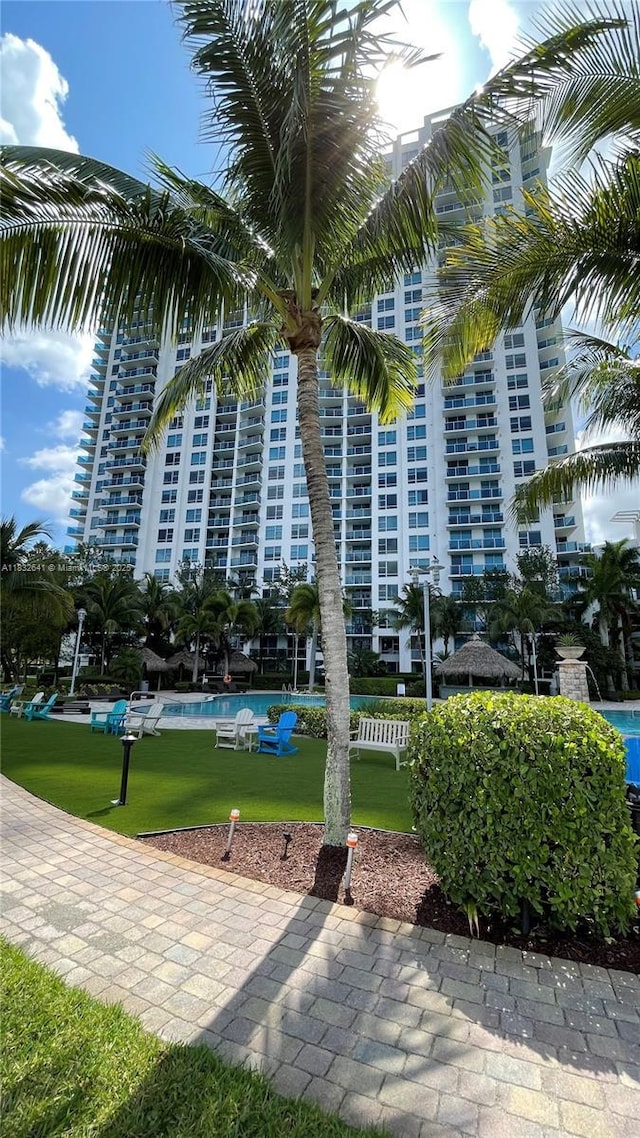 2641 N Flamingo Rd Unit 1203N, Sunrise, FL 33323 - view of apartment building / complex with a community pool