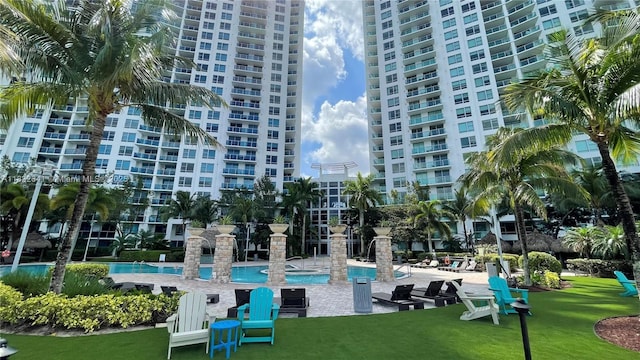2641 N Flamingo Rd Unit 1203N, Sunrise, FL 33323 - community pool featuring a lawn