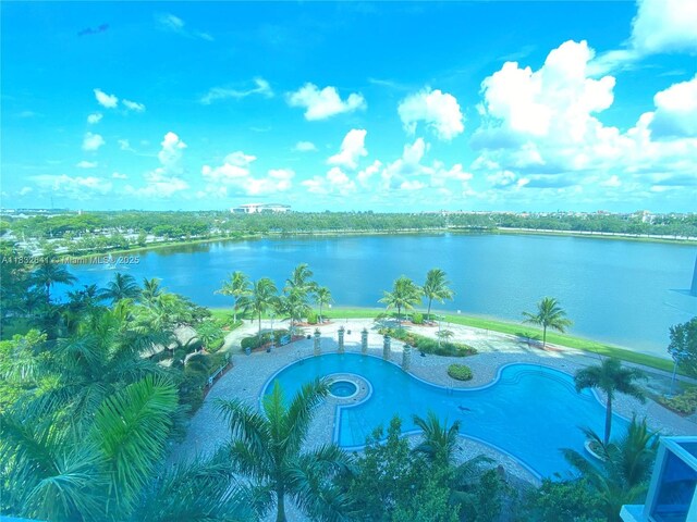 2641 N Flamingo Rd Unit 1203N, Sunrise, FL 33323 - view of pool with a water view