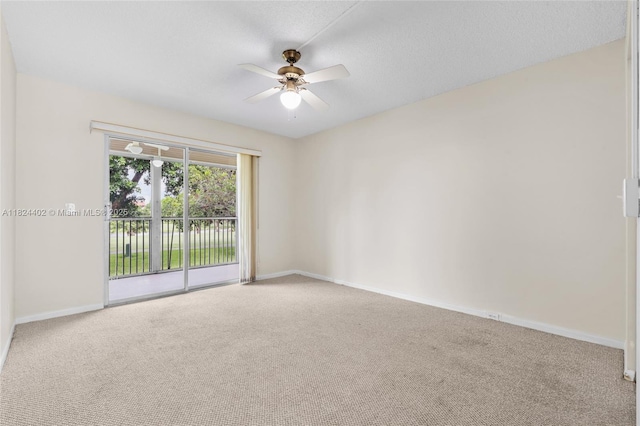 251 SW 132nd Way Unit 201H, Pembroke Pines, FL 33027 - unfurnished room featuring carpet, ceiling fan, and a textured ceiling