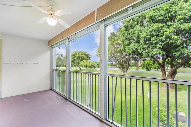 251 SW 132nd Way Unit 201H, Pembroke Pines, FL 33027 - unfurnished sunroom featuring a water view