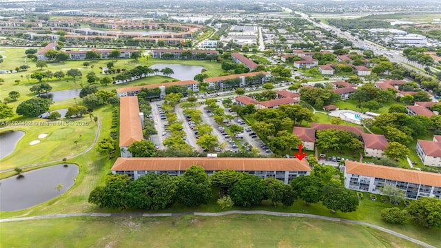 251 SW 132nd Way Unit 201H, Pembroke Pines, FL 33027 - aerial overview of property's location featuring a large body of water and a golf club