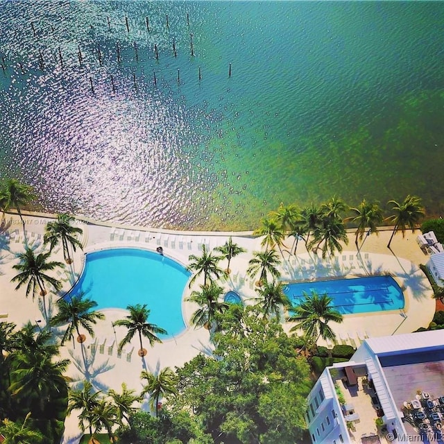 680 NE 64th St Unit A501, Miami, FL 33138 - bird's eye view of a pool area