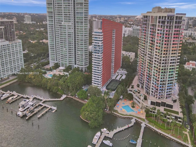 1627 Brickell Ave Unit 605, Miami, FL 33129 - city view with a nearby body of water