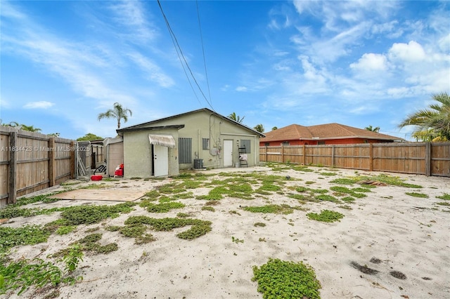 1303 W 6th St, Riviera Beach, FL 33404 - back of house with a fenced backyard and stucco siding