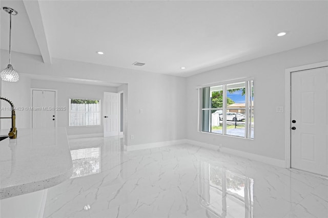 1610 S 29th Ave, Hollywood, FL 33020 - entryway with healthy amount of natural light, recessed lighting, and light marble finish flooring