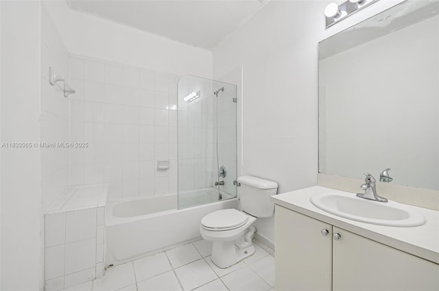 2456 SE 19th Ct, Homestead, FL 33035 - bathroom with tile patterned floors, vanity, and washtub / shower combination