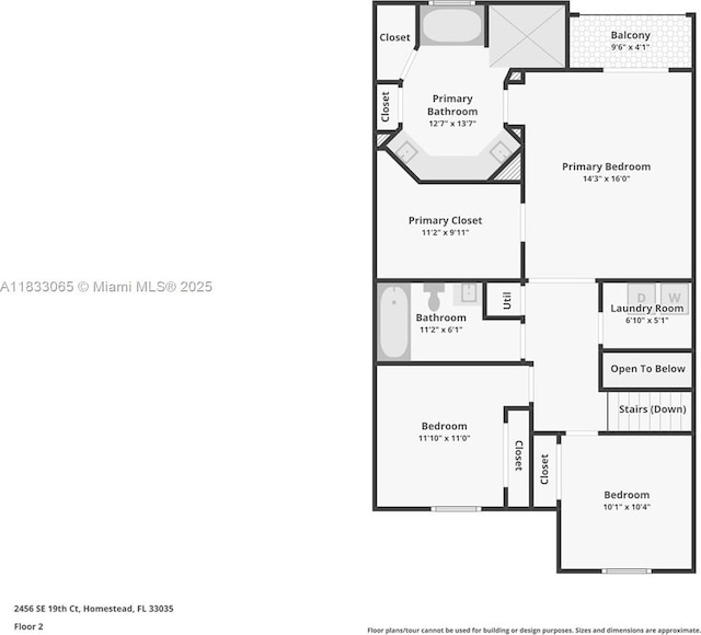 2456 SE 19th Ct, Homestead, FL 33035 - view of property floor plan