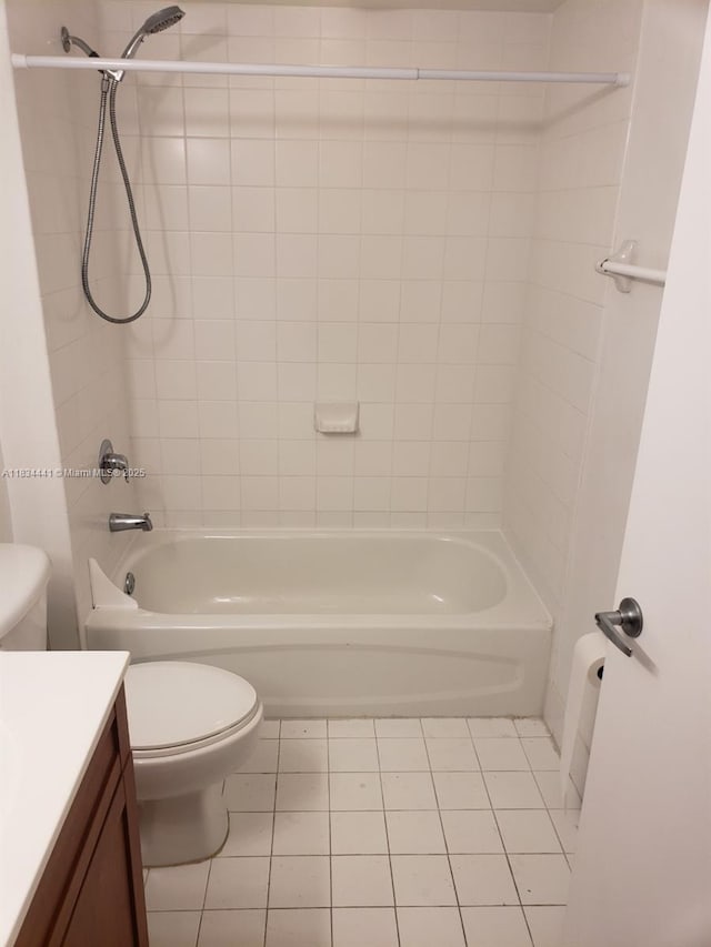 36 NW 6th Ave Unit 906, Miami, FL 33128 - bathroom with tile patterned floors, vanity, and shower / bath combination