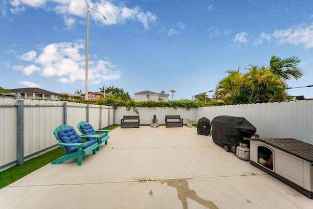 985 SW 147th Ct, Miami, FL 33194 - fenced backyard featuring a patio and grilling area